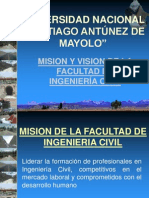 Misión y visión de la Facultad de Ingeniería Civil de la UNASAM