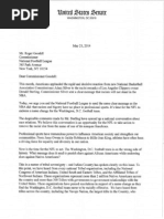 Letter to Commissioner Goodell on Washington