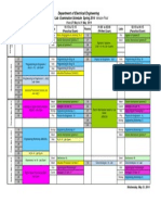 Department of Electrical Engineering: Final Lab Examination Schedule Spring 2014 Version-Final