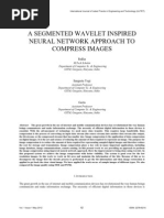 A Segmented Wavelet Inspired Neural Network Approach To Compress Images