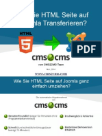Wie Sie HTML Auf Joomla Transferieren Mit CMS2CMS