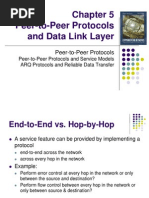 Peer-to-Peer Protocols and Data Link Layer