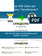 Wie Sie WiX Auf WordPress Transferieren Mit CMS2CMS
