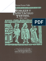 Nobleza y Espectaculo Teatral 1535 1622 Estudio y Documentos