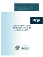 Clasificacion de Suelos Por Division Politica de El Salvador