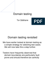 Domain Testing: Tor Stålhane