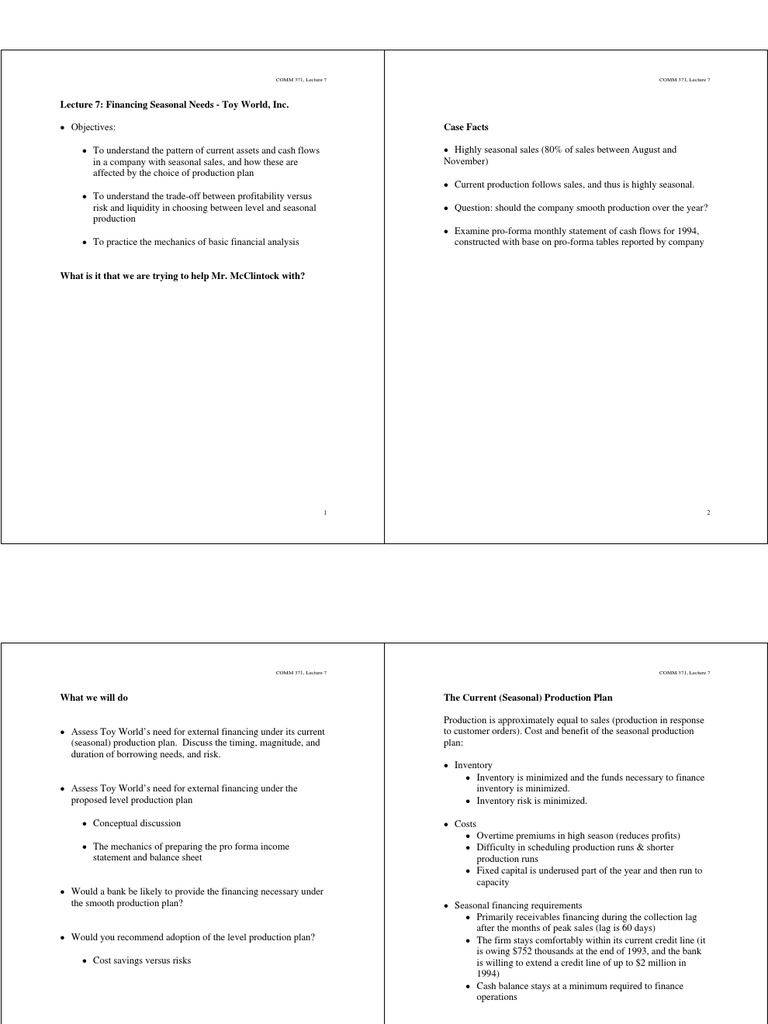 Lecture 7Toy World PDF Inventory Credit