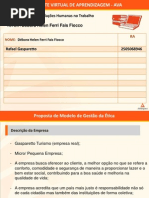 Ética e Relações Humanas No Trabalho - Atividade Colaborativa - Rafael Gasparetto 2505068946