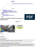 Postgrado en Producción, Gestión de Espectáculos y Eventos Culturales (Semipresencial) - Universitat de Barcelona Metodologia