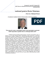 Sprijin International Pentru Rosia Montana - Prof. Dr. Michael Petzet