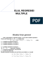 Modelul Regresiei Multiple