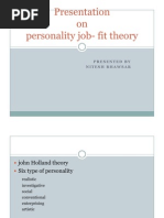 Download Presentation on Job Fit Theory by nitesh bhawsar SN22567950 doc pdf