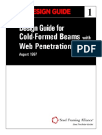 Design - Guide.1.cold Formed - Steel.beams - With.webpenetrations - Aug.1997