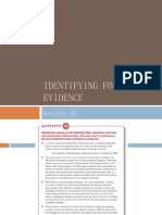 01 - Identifying Forms of Evidence - Activity 16