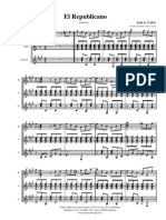 Partitura Instrumental Luis A Calvo El Republicano