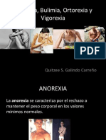 Anorexia, Bulimia, Ortorexia y Vigorexia