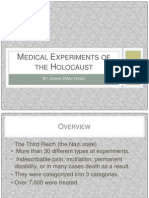 Medical Experiments of The Holocaust