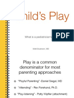 Play and The Pediatrician's Role