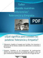 Taller Tolerancia y Empatía (2013)