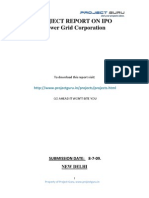 WWW - ProjectGuru.in - PROJECT REPORT ON IPO Power Grid Corporation