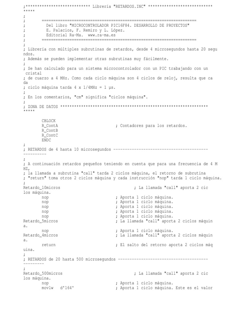 Retardos | PDF | Electrónica digital | Circuito integrado
