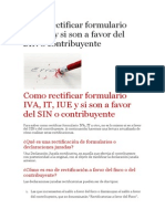 Como Rectificar Formulario IVA