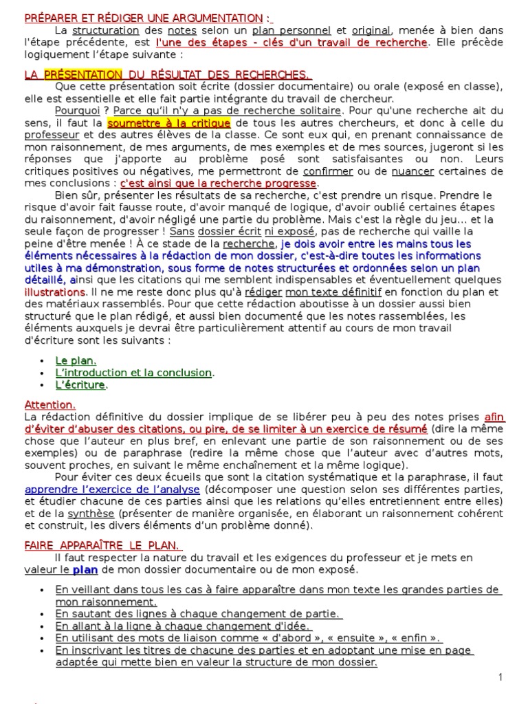 9069908 Rediger Une Argumentation  Mise en page  Écriture