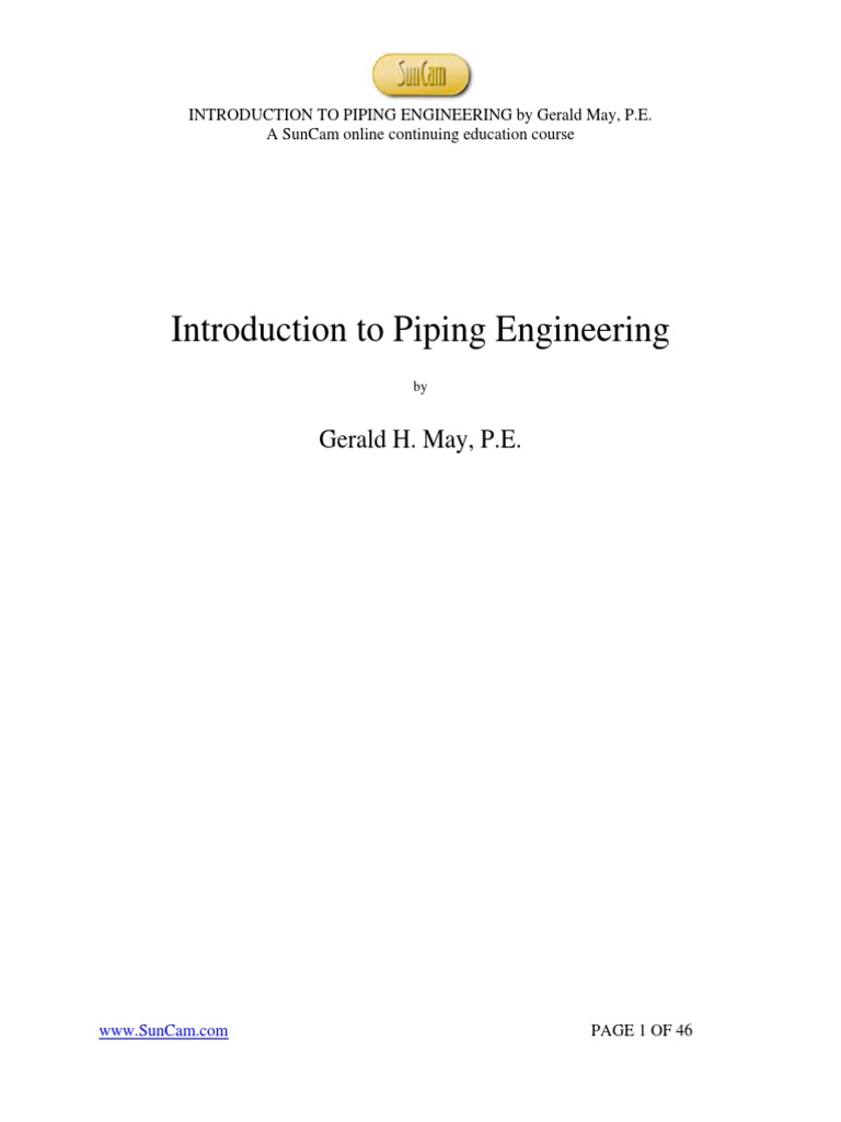 Introduction to Piping Engineering | PDF | Pipe (Fluid Conveyance ...