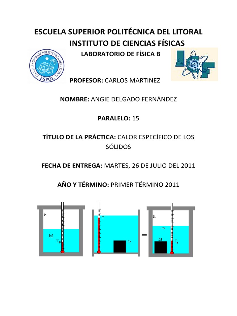Calor Especifico Calor Capacidad térmica