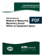 AHRI Standard 575-2008 - Methid of Measuring Machinery Sound Within an Equipment Space