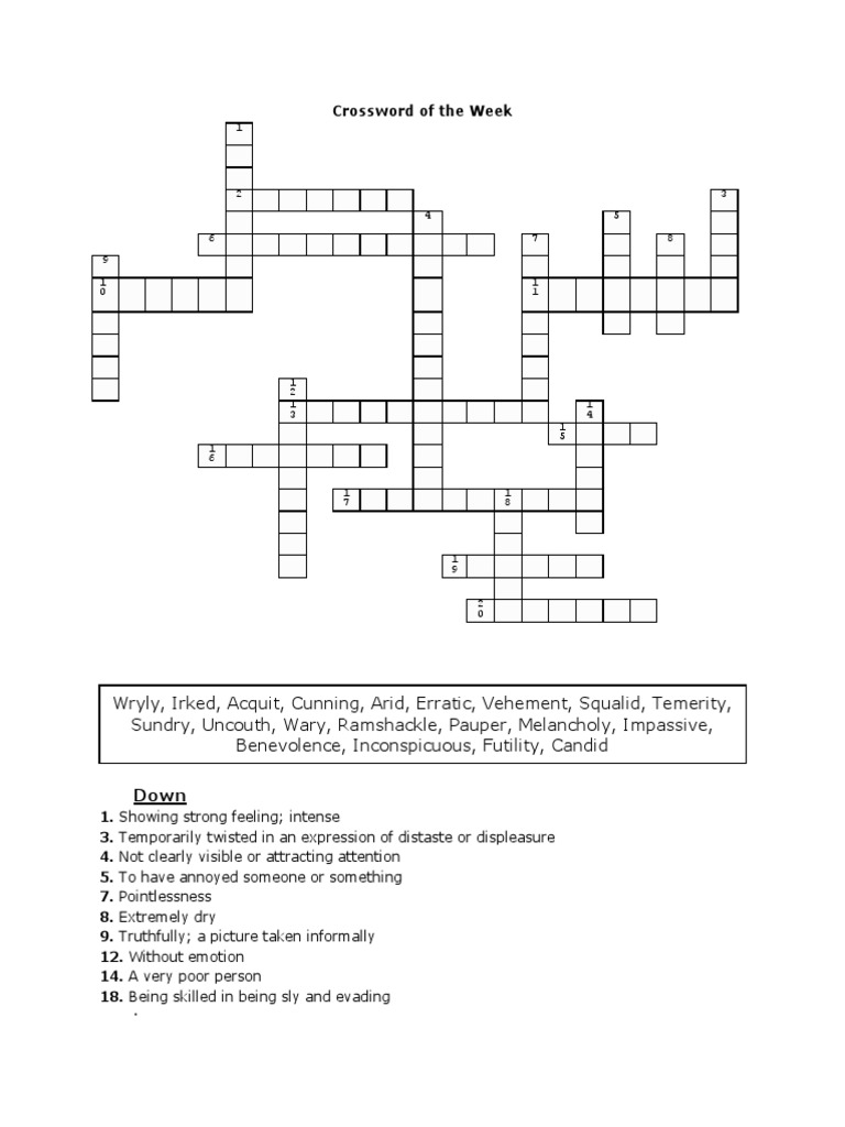 Crossword PDF