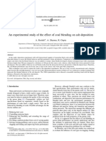 An Experimental Study of the Effect of Coal Blending on Ash Deposition