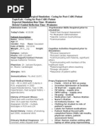 QSEN Simulation Template Post CABG Patient