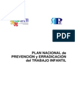 Plan Nacional Trabajo Infantil