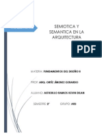 Semiotica y Semantica en La Arquitectura