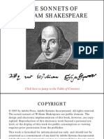 The Sonnets of William Shakespeare: Click Here To Jump To The Table of Contents