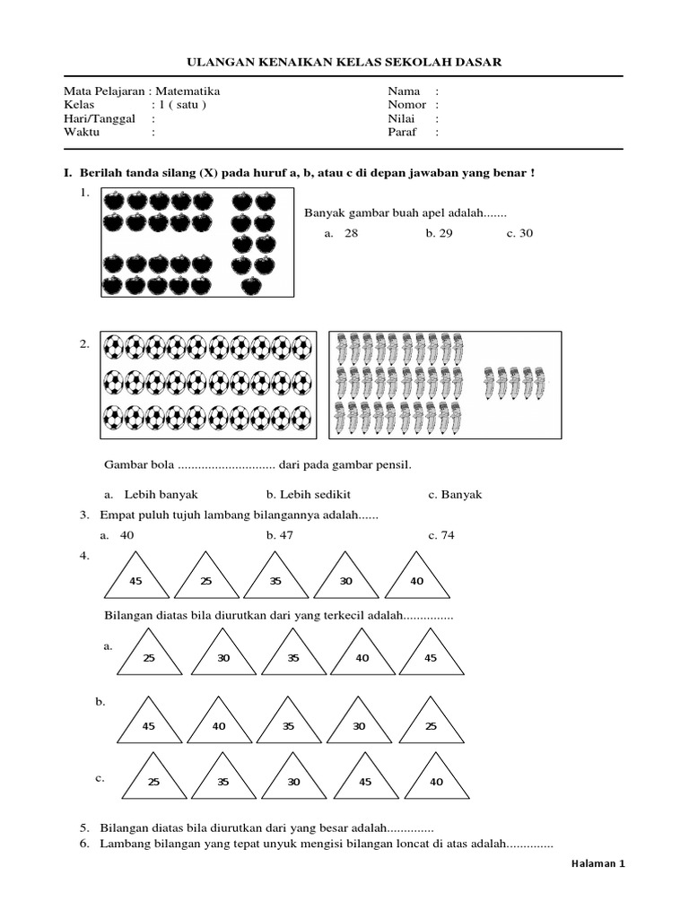 Soal Latihan Bilangan Loncat Untuk Kelas 1 Sd - Jejak Sekolah