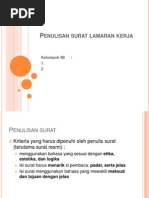 Sistematika Dan Ciri Surat Lamaran Pekerjaan