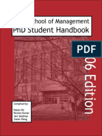 2006 Sloan PHD Handbook