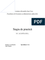 Stagiu de Practica SC Acanta SRL