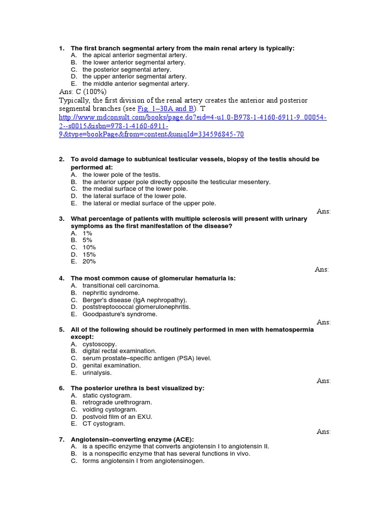 Renal and Urological Conditions Report | PDF | Urinary Incontinence ...