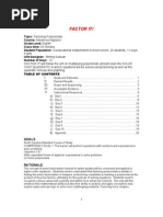 Download Unit Plan Factoring by sullivan13 SN22574538 doc pdf