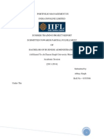 Portfolio Management in India Infoline Limited