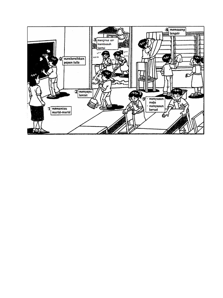 Gambar Membersihkan Kelas Pdf