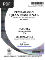 Download Pembahasan Soal UN Matematika Program IPA SMA 2014 Paket 1 Full Version by gilangibnu37 SN225748488 doc pdf