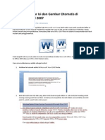 Membuat Daftar Isi Dan Gambar Otomatis Di Microsoft Word