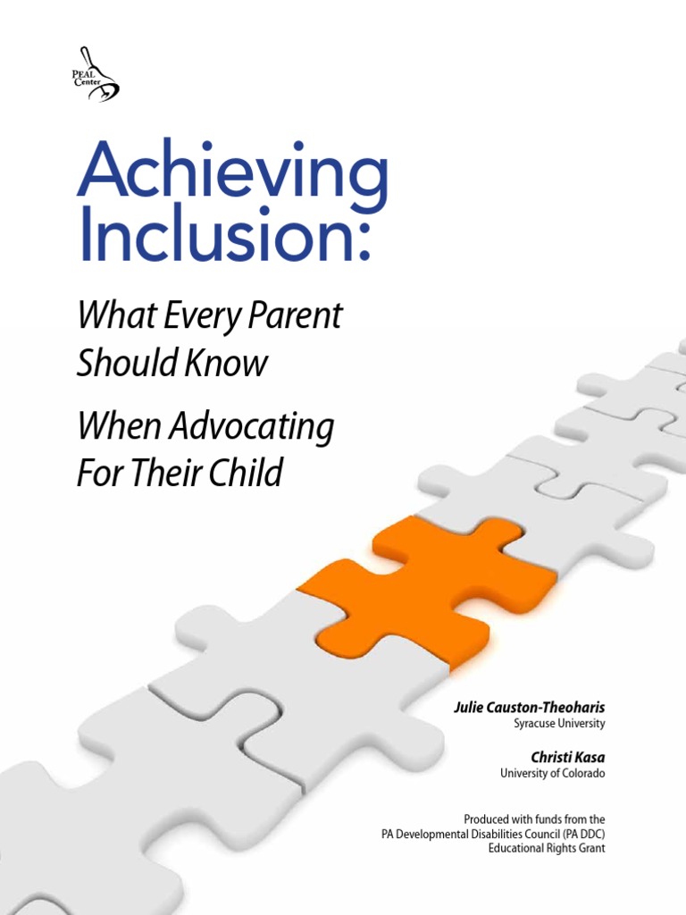 Advocating for Inclusive Education | PDF | Inclusion (Education ...