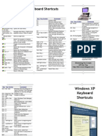 Windows XP Key- Board Shortcuts