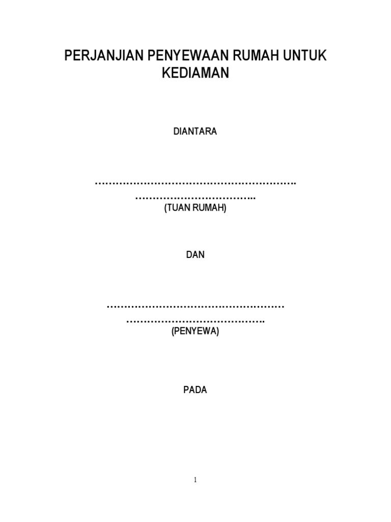 Perjanjian Sewa Bilik | Hot Sex Picture