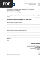 I Ro Job Certificate